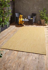 Yellow Textured Indoor Outdoor Rug - Pendle Village Furniture